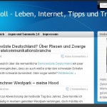 i-theme Screenshot, als ich noch das iTheme installiert hatte