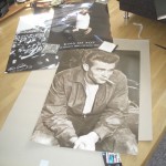 James Deans Poster im Wohnzimmer