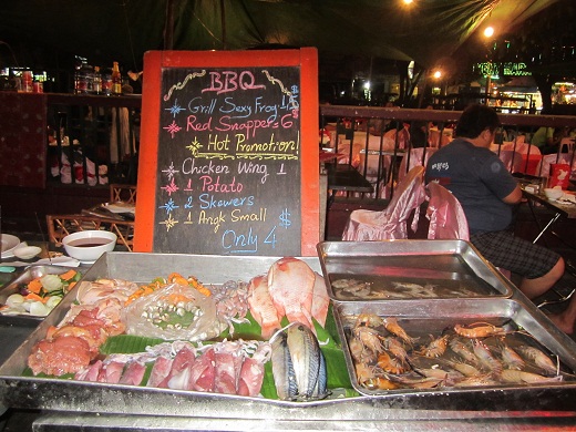 Sehr gut essen kann man auf dem Markt in Siem Reap