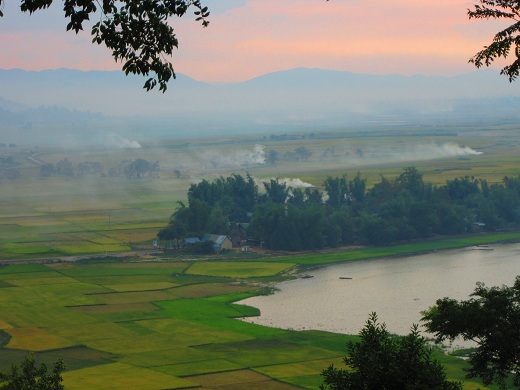 Sunset in Daklak, Central Highlands Vietnam